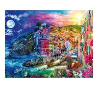 zle Jigsaw - mettant en vedette la superbe ville balnaire en Italie - belle image vibrante - Famable - qualit suprieure - puzzles pour adultes