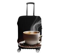 ZLFDSKGY Housse de bagage lavable avec imprimé haricot chaud - Housse de protection élastique anti-rayures pour valise de taille, Haricot chaud avec haricot, S