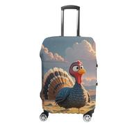 ZLFDSKGY Housse de bagage lavable avec motif de plan d'évasion en Turquie - Housse de protection élastique anti-rayures pour valise de taille, Plan d'évasion de la Turquie, S