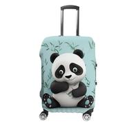 ZLFDSKGY Housse de bagage lavable avec motif panda et étoiles - Housse de protection élastique anti-rayures pour valise de taille, Panda Star, L