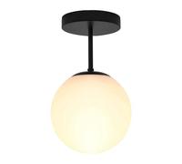ZLGUBAY Plafonnier Semi-encastré Moderne Du Milieu Du Siècle, Abat-jour En Verre Dépoli Vintage Proche Du Plafonnier, Plafonnier D'intérieur Pour Vestiaire, Porche, Entrée