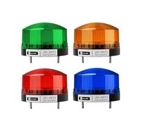 ZLGYGLEO LED -3071 12V 24V 220V Voyant Lumineux Lampe LED Petite lumière Clignotante Alarme de sécurité Signal stroboscopique Voyant d'avertissement(Green with Voice,220v)