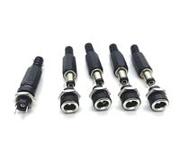 ZLGYGLEO Lot de 5 paires de connecteurs d'alimentation CC 5,5 x 2,1 mm 3 A 12 V 9 mm DC mâle + adaptateur de prise jack femelle DC022B (10 paires)