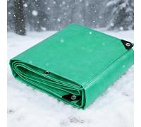 Zlhloj Bâche de Protection Bâche, 3x3.5m 200g/m² Imperméable Ultra Lourde et Résistante Revêtue des Deux côtés avec Oeillets en Aluminium Couverture Étanche pour Jardin, Piscine Vert