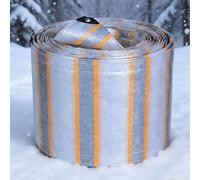 Zlhloj Bâche de Protection Bâche, 6x6m 200g/m² Imperméable Ultra Lourde et Résistante Revêtue des Deux côtés avec Oeillets en Aluminium Couverture Étanche pour Jardin, Piscine Or argenté
