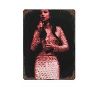 ZLHNBWL Poster Singer Sade Adu 7 - Décoration murale en métal - Décoration de bar moderne - 40 x 30 cm