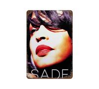 ZLHNBWL Poster Singer Sade Adu - Décoration murale en métal - Décoration moderne - 30 x 20 cm