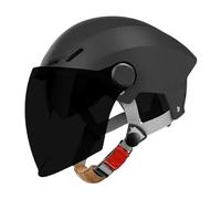 ZLHYQA Casque de Moto rétro à la Mode avec Pare-Soleil, homologué ECE, Casque de Moto Ouvert Vintage, Demi-Casque pour Adultes, Hommes et Femmes, Scooter, Cruiser, Chopper, VTT, Course