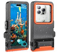 ZLiME Coque de Téléphone de Plongée Professionnelle Pochette Étanche Smartphone, IPX8 Pochette Téléphone Étanche Housse sous-Marin Étui de Protection pour iPhone 16e 16 Pro Samsung S25 S24