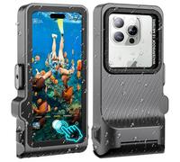 ZLiME Coque de Téléphone de Plongée Professionnelle Pochette Étanche Smartphone, IPX8 Pochette Téléphone Étanche Housse sous-Marin Étui de Protection pour iPhone 16e 16 Pro Samsung S25 S24