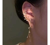 1 Pièce Nouvelle Feuille Papillon Clip Boucles d'oreilles pour Femmes sans Piercing Étincelant Zircon Cristal Oreille Manchettes Oreille Clips Bijoux Populaires