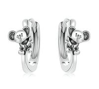 ZLING 925 Argent Sterling Mignon Koala Boucle d'oreille Belle Paresseux Animal Boucles d'oreilles pour Les Femmes Déclaration Mode Oreille Bijoux