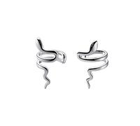 ZLING Réel 925 Sterling Silver Snake Ear Cuff Clip on Boucles d'oreilles Femmes Mode Fille sans Piercing Boucles d'oreilles Bijoux