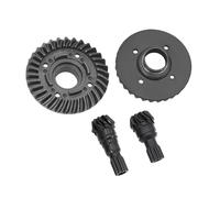 ZLiT Ensemble de pignons différentiels avant et arrière en acier dur 32/10T pour Traxxas 1/5 X-Maxx Xmaxx 6S 8S RC Car Diff Gear, pièces de mise à niveau (pignon différentiel avant + arrière)