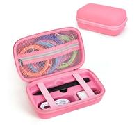ZLiT Étui de transport pour stylo MYNT3D Super 3D, sac de rangement de protection pour stylo 3D MYNT3D Super 3D, recharges de filament et câble de charge (rose)
