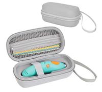 ZLiT Étui de transport rigide pour 3Doodler Start+ Essentials (2024) pour stylos 3D - Sac de rangement pour stylo d'impression et câble de charge (gris)
