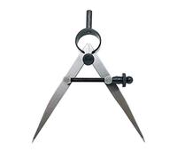 ZLKSKER Boussole en cuir professionnelle de 10,2 cm, compas de précision avec ressort et diviseur/traceur à aile, boussole en métal pour le travail du bois, le travail des métaux