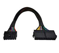 ZLKSKER Câble d'alimentation 24 broches à 14 broches avec gaine (12 pouces, 18 AWG), câble adaptateur d'alimentation principal ATX PSU, Plug and Play pour Lenovo IBM Dell A75 B75 Q75 Q77