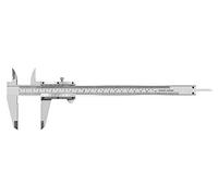 ZLKSKER Pied à coulisse micromètre de 20 cm, outil de mesure de précision en acier inoxydable (pouces/métrique), profondeur/intérieur/extérieur/étape, précision 0,02 mm