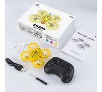 Zll Sg300 Mini Drone Avec Altitude Hold Mode Sans Tête 360 Rolling 10mins Flight Time Led Cool Lights Kids Toys Rc Drone Quadricoptère Rtf ( Two Batteries, Yellow Variant ) Jaune