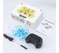 Zll Sg300 Mini Drone Avec Altitude Hold Mode Sans Tête 360 Rolling 10mins Flight Time Led Cool Lights Kids Toys Rc Drone Quadricoptère Rtf ( Two Batteries, Blue Variant ) Bleu