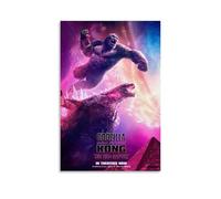 ZLLFES Godzilla X Kong The New Empire Poster sur toile style moderne et simple Convient à diverses scènes de vie C'est également un excellent cadeau d'anniversaire souvenir choix sans cadre 30 x 45 cm