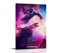 ZLLFES Godzilla X Kong The New Empire Poster sur toile style moderne et simple Convient à diverses scènes de vie C'est également un excellent cadeau d'anniversaire souvenir au choix avec cadre 20 x 30