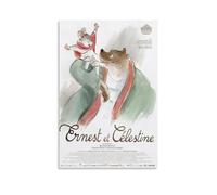 ZLLFES Poster Ernest & Celestine sur toile style moderne et simple adapté à diverses scènes de vie est également un excellent cadeau d'anniversaire souvenir choix sans cadre 30 x 45 cm