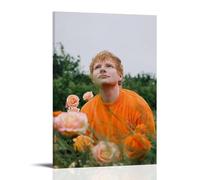 ZLLFES Poster sur toile Ed Sheeran - Style moderne et simple - Convient pour diverses scènes de vie - C'est également un excellent cadeau d'anniversaire ou souvenir - Style cadre - 50 x 75 cm