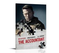 ZLLFES Poster sur toile « The Accountant » - Style moderne et simple - Convient pour diverses scènes de vie - C'est également un excellent cadeau d'anniversaire ou souvenir - Style cadre 20 x 30 cm