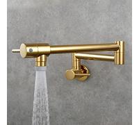 ZLLFHS Robinet mural double joint buse robinet double mode unique eau froide robinets de cuisine ° rotation pot remplissage kit