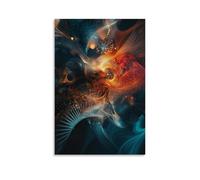 ZLLJXFZZ Affiche d'art algorithmique - Art mural mathématiques - Décoration murale moderne à suspendre - 30 x 45 cm