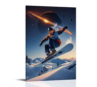 ZLLJXFZZ Affiche de sport - Dark Matter - Void Snowboard Art mural Décoration moderne à suspendre Affiche d'art 50 x 75 cm