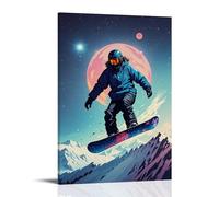 ZLLJXFZZ Affiche de sport - Dark Matter - Void Snowboard Art mural Décoration moderne à suspendre Affiche d'art 50 x 75 cm