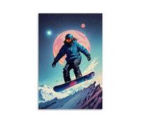 ZLLJXFZZ Affiche de sport - Dark Matter - Void Snowboard Art mural Décoration moderne à suspendre Art Poster 40 x 60 cm
