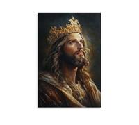 ZLLJXFZZ King of Kings - Décoration murale moderne à suspendre - Le Sauveur éternel - 30 x 45 cm