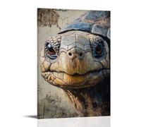 ZLLJXFZZ Peinture à l'huile - Affiche d'animaux - Sagesse ancienne - Tortue - Décoration murale moderne à suspendre - 20 x 30 cm