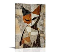 ZLLJXFZZ Picasso Décoration murale moderne à suspendre Motif chat cubiste 40 x 60 cm