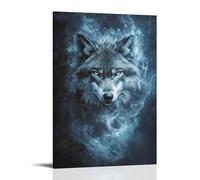 ZLLJXFZZ Poster animal mystique, esprit loup, décoration murale moderne à suspendre 40 x 60 cm