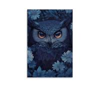 ZLLJXFZZ Poster animal mystique, oracle hibou art mural décoration moderne à suspendre 60 x 90 cm