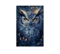 ZLLJXFZZ Poster animal mystique, oracle hibou art mural décoration moderne à suspendre Art poster 40 x 60 cm