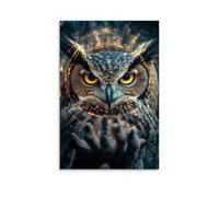 ZLLJXFZZ Poster animal mystique, oracle hibou art mural décoration moderne à suspendre Art poster 40 x 60 cm