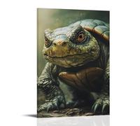 ZLLJXFZZ Poster animal ridicule, tortue ninja (tortue réelle) décoration murale moderne à suspendre affiche d'art 50 x 75 cm