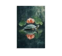 ZLLJXFZZ Poster animal zen, tortue sagesse art mural décoration moderne à suspendre affiche d'art 20 x 30 cm