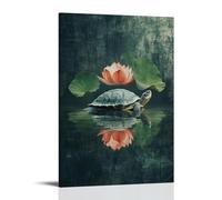 ZLLJXFZZ Poster animal zen, tortue sagesse art mural décoration moderne à suspendre affiche d'art 20 x 30 cm