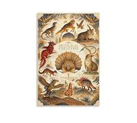 ZLLJXFZZ Poster bestiaire de créature mythique - Décoration murale moderne à suspendre - 20 x 30 cm