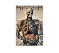 ZLLJXFZZ Poster d'anatomie humaine - Décoration murale moderne à suspendre - 50 x 75 cm
