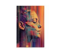 ZLLJXFZZ Poster d'art algorithmique - Décoration murale moderne à suspendre - 20 x 30 cm