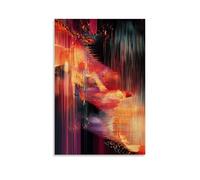 ZLLJXFZZ Poster d'art algorithmique - Décoration murale moderne à suspendre - 30 x 45 cm