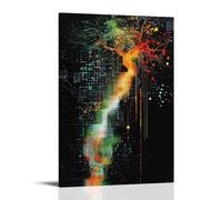 ZLLJXFZZ Poster d'art algorithmique - Décoration murale moderne à suspendre - 60 x 90 cm